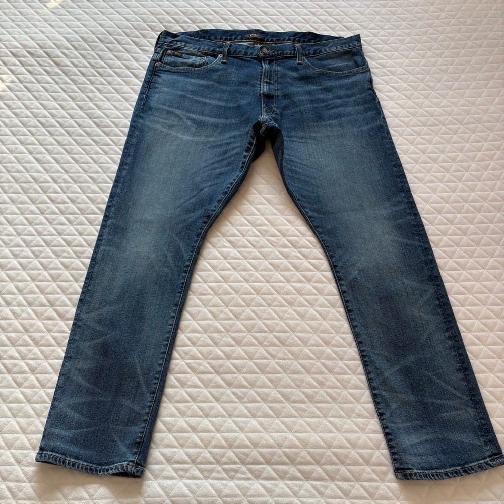 Polo RALPH LAUREN Size 38X30 THE SULLIVAN SLIM JEANS Men’s Denim Dark Wash